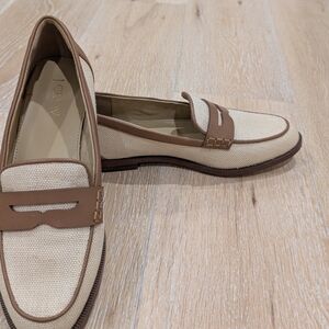 J. Crew Tan and Brown Loafers